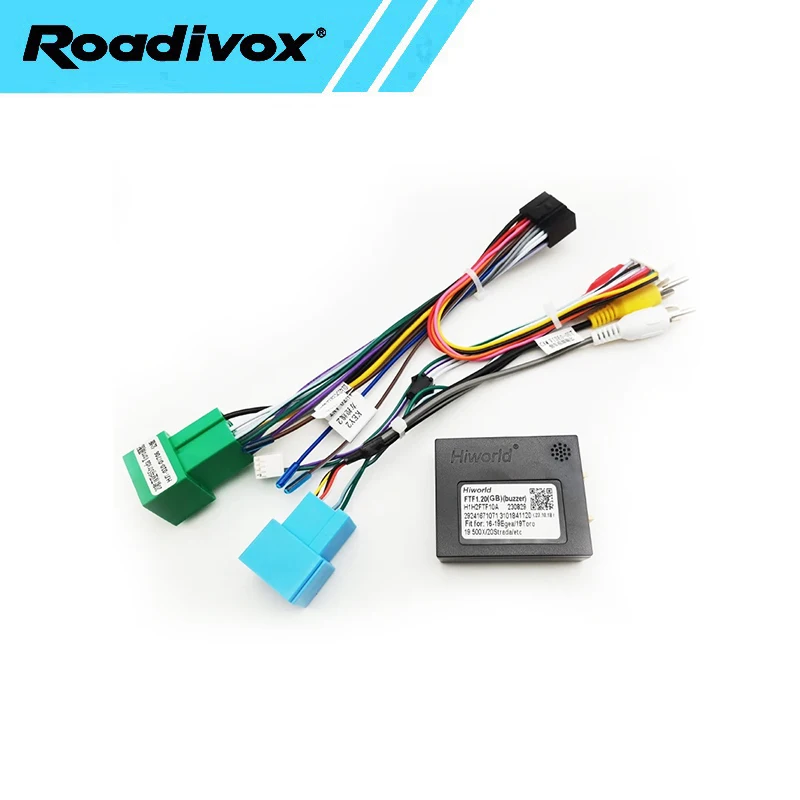 

Автомобильный радиоприемник, жгут проводов, адаптер питания Canbus для Fiat Strada Toro Mobi Ducato Egea, 16-контактный Android стерео GPS ISO кабельный разъем