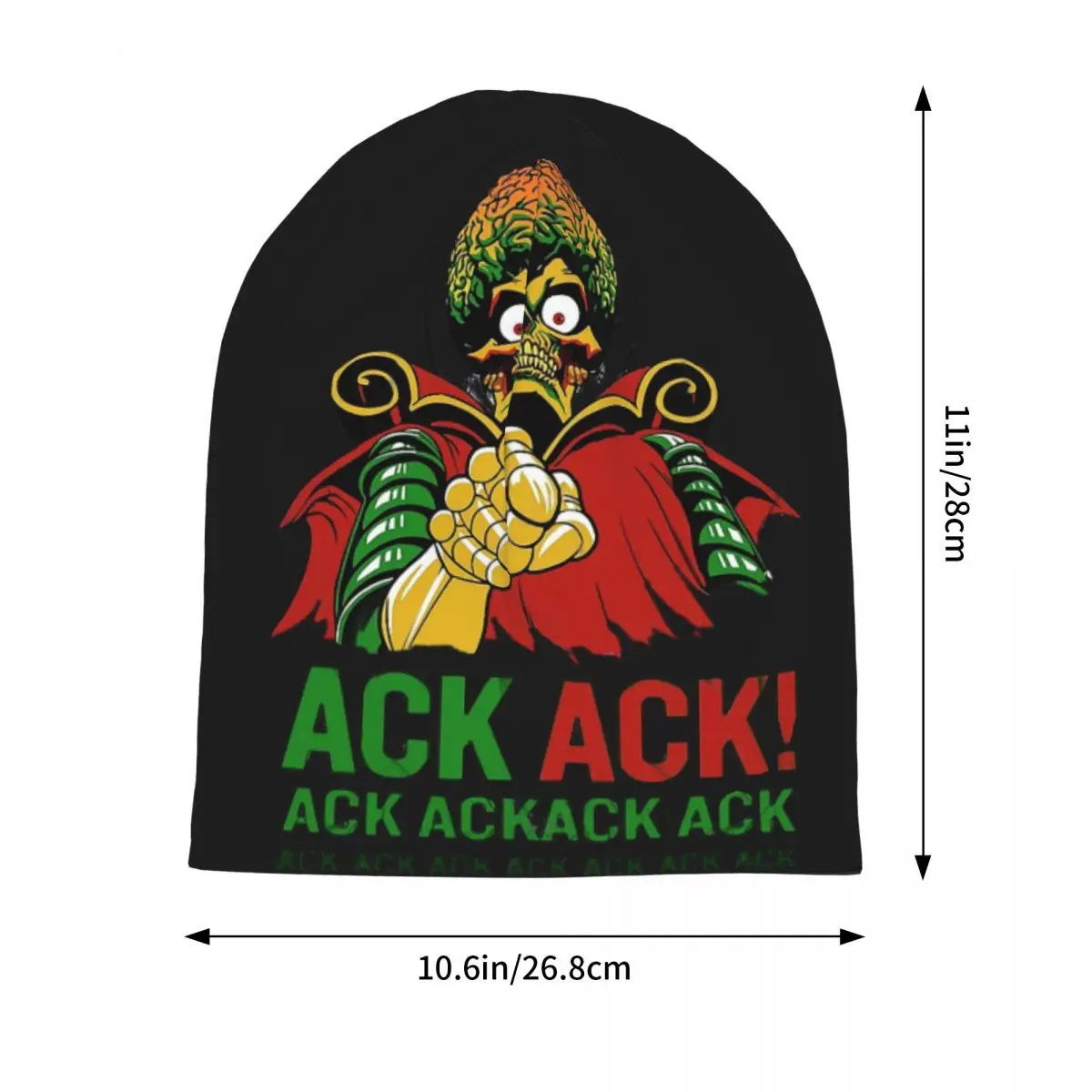 ACK-ACK Vintage Harajuku Mars Attacks Men and women Knitted Hat Mars Attacks Beanies Hat For Men And Women Outdoor Hat