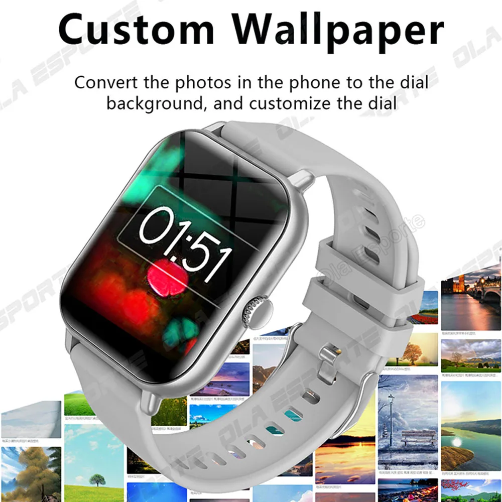 Smart Watch Men Women Gifts Full Touch Screen Sport Fitness Watches BT Call Digital Smartwatch Step Counting Wristwatch 2024 New