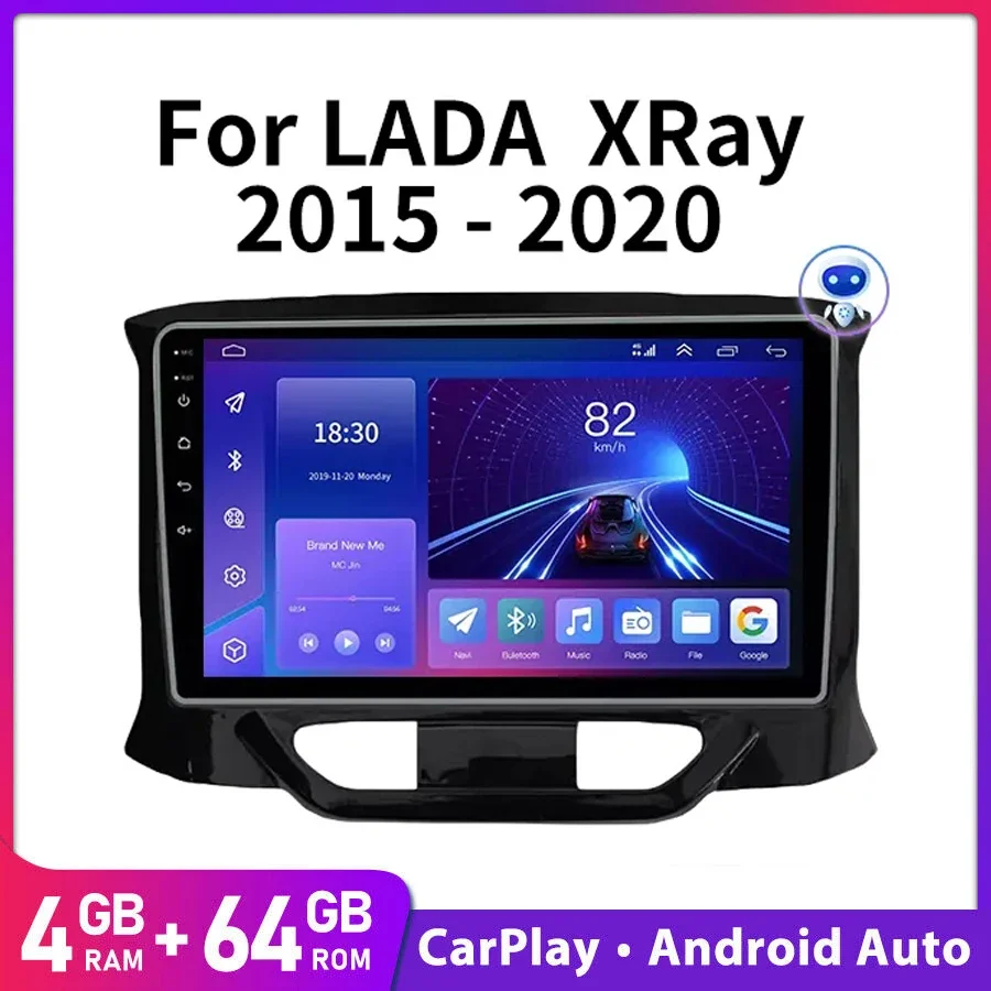 

2DIN Android 13 GPS Navigation For LADA X Ray Xray 2015 - 2019 Car Radio Multimedia Video Player Autoradio 2 Din No DVD 4G+DSP