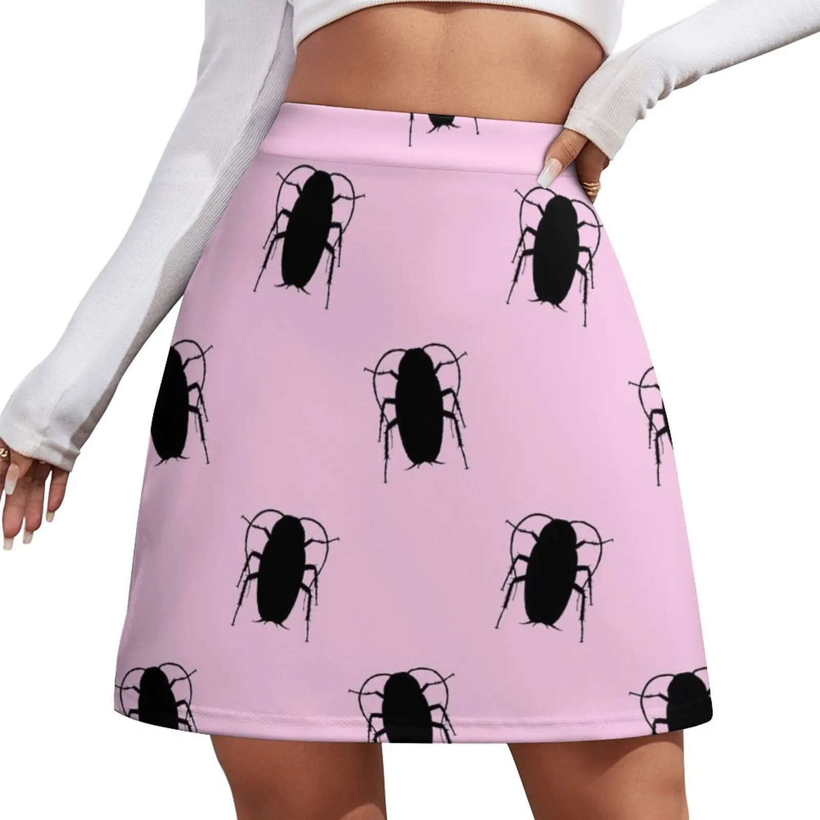 Hairspray Cockroach, John Waters inspired, Pink Mini Skirt women's skirts trend 2025 fairy grunge Mini Skirt