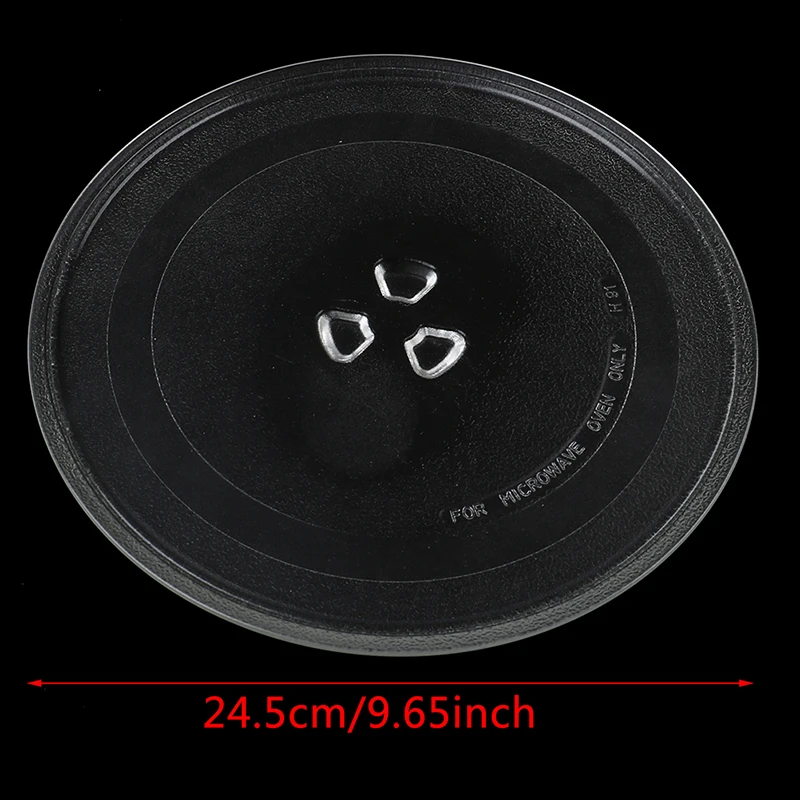 245mm Microwave Oven Glass Disc Tray Turntable Y type bottom Flat Pallet Plates