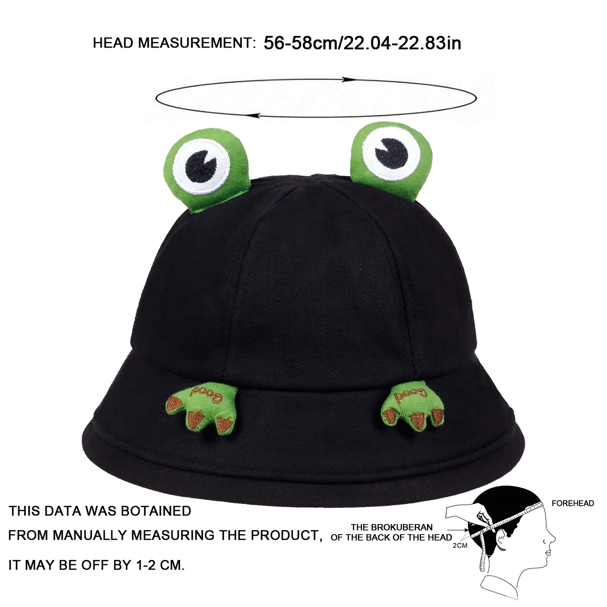 Unisex Cute Frog Personality Bucket Hats Fishermen Caps Spring Autumn Outdoor Casual Cap Sunscreen Hat