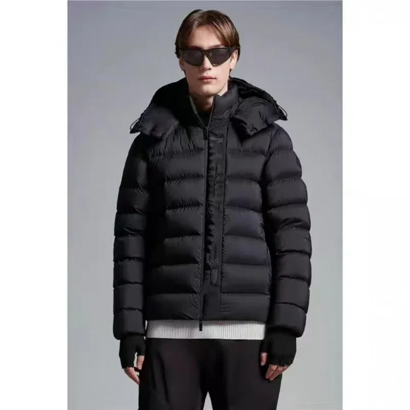 Moncl * R Winter Herren weiße Gänse Daunen jacke warm mit Kapuze schlank Fit Puffer jacke Mantel männlich lässig hochwertiger Thermo mantel