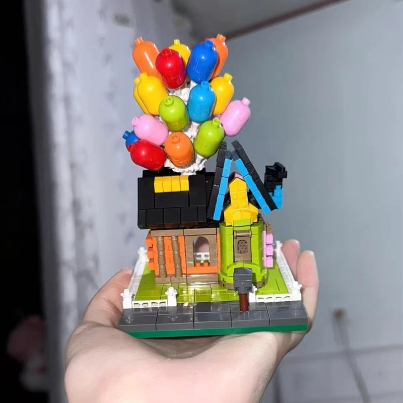 بالون شجرة اللبنات بيت شجرة الغابات الاطفال الهدايا اللعب نموذج الحلي نموذج