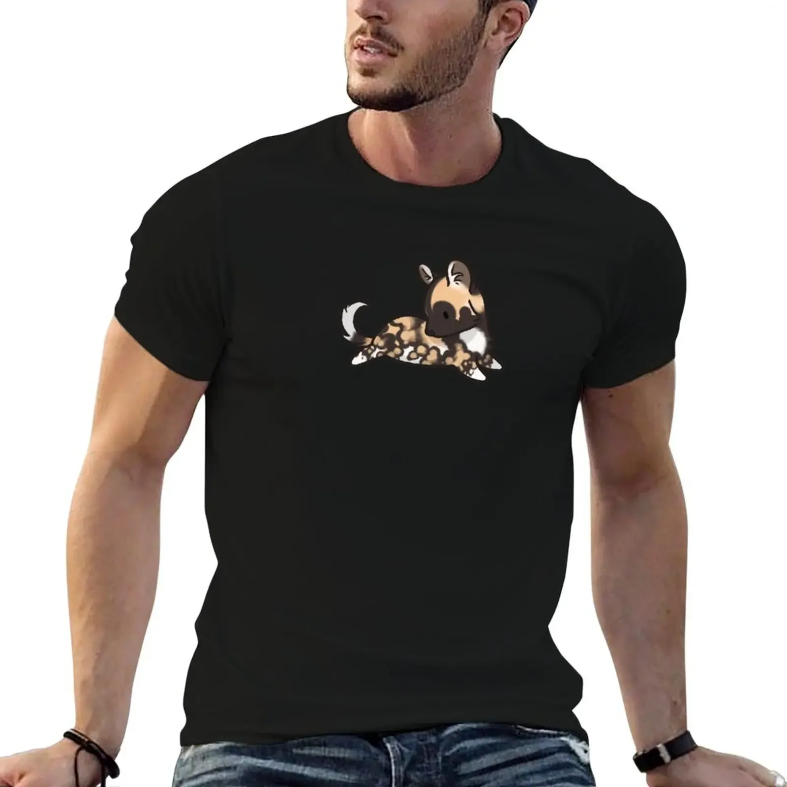 

Animal Beans - African Wild Dog T-Shirt customs tees plain luxury clothes men