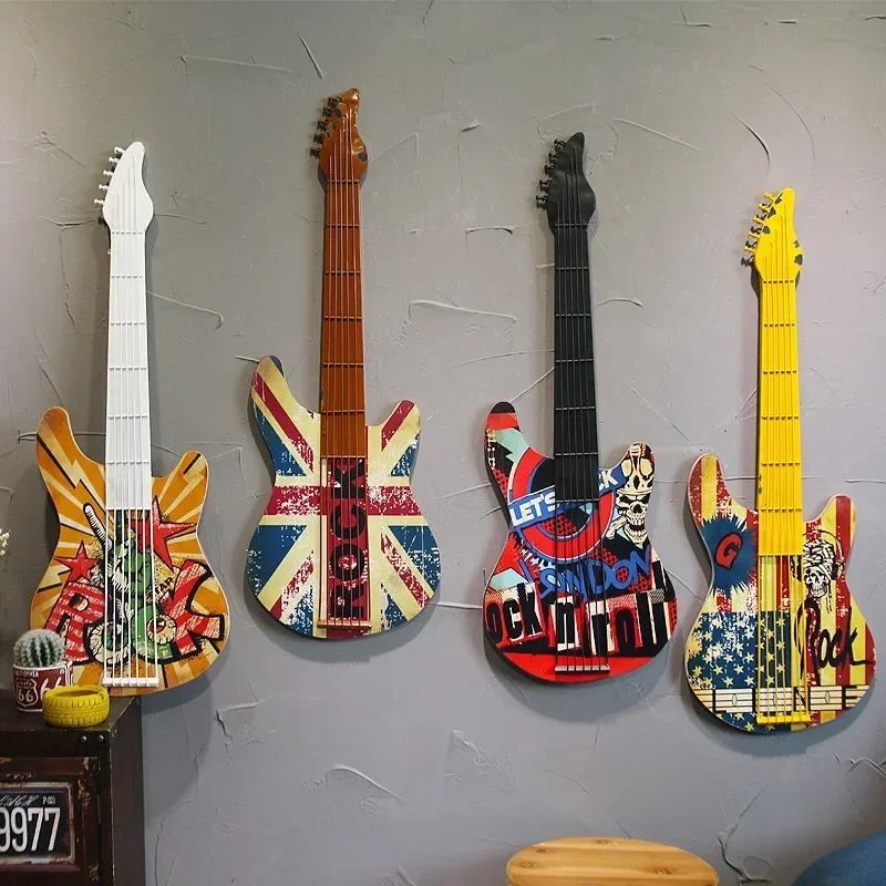 Guitar wall decorations, home decorations, café wall decorations, bar wall hangings