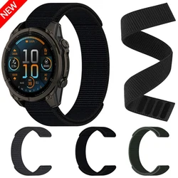 26mm 22mm 20mm Strap For Garmin Fenix E 8 47mm 51mm 43mm 7 7/6X Pro/Enduro 3 2 Quick Release Bracelet Hook Loop Nylon Watch Band