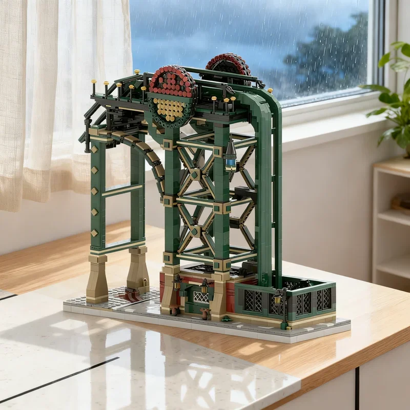 

2952 детали MOC: Модель Башни Барона Шафта, конструктор, архитектурная сборная модель, игрушка для самостоятельной сборки, рождественский подарок, креативная идея, развивающий конструктор