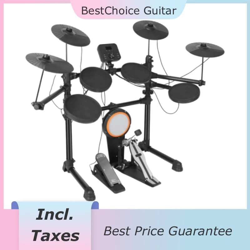 [Incl. Taxes] tonalité de qualité ensemble de batterie électrique professionnelle pédale de coup de pied en maille électronique Kit de batterie numérique pour enfants adultes