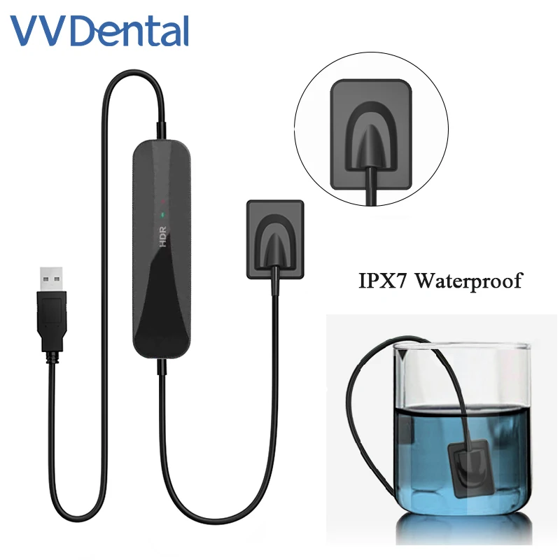 

VVDental Dental X-Ray Sensor HDR600 Dental RVG Sensor X-Ray Sensor System Image Tooth HDR Sensor IPX7 Waterproof HD Image Dentis