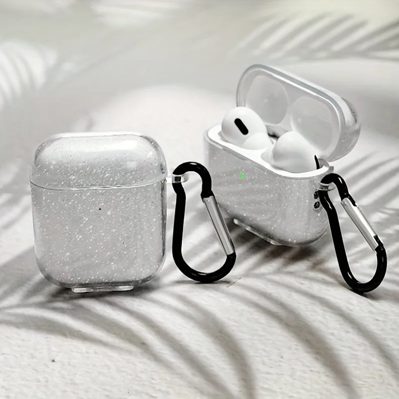 

Glitter Transparent Case For AirPods Pro/Pro2 TPU Silicone Wireless Earphone Protective CaseFor Airpods 3/4 Protective Cover