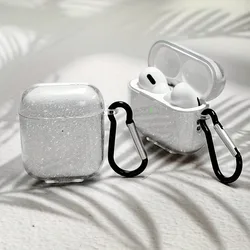 Glitter Transparent Case For AirPods Pro 3/Pro 2/ Pro Earphone Protection Case For Airpods 1or2/3/4 Wireless Earbuds Case Cover