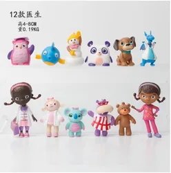 12pcs/set Doc McStuffins Action Figure Toys 4-8cm