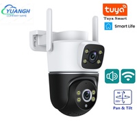 Tuya 4MP WIFI IP Camera PTZ Dual Lens Dual Screen Human Detection Full Color Night Vision Outdoor Security Surveillance Camera