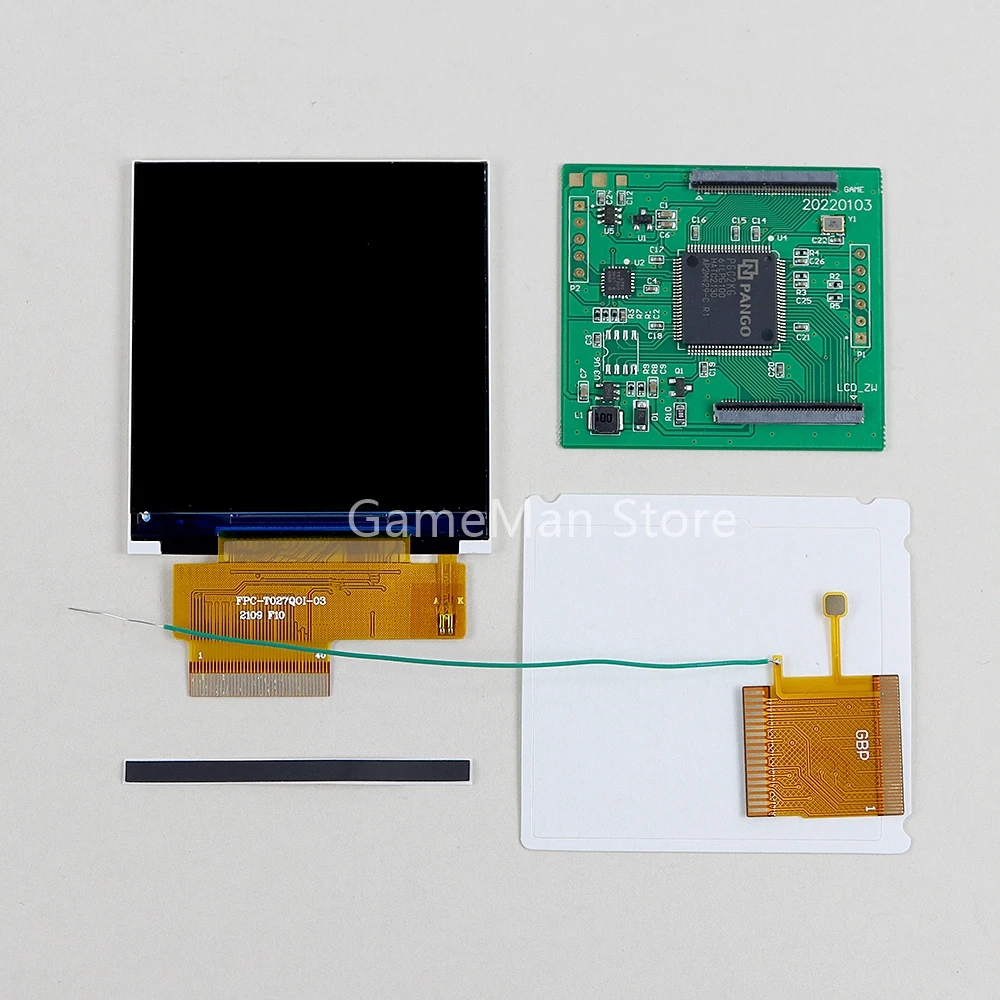 1 Juego de Kit de modificación de pantalla LCD GBP de 2,6 pulgadas, repuesto de alta luminosidad LCD, brillo ajustable, accesorios de 5 segmentos