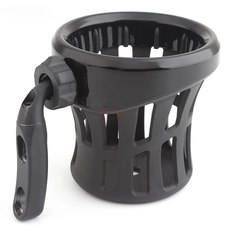 Motocicleta dianteira guiador Drink Cup, Driver Drink Holder, montado para Harley XL, 880, 1200, Fat Bob, Dyna, Wide Glide Sportster