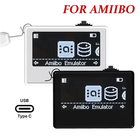 For Amiibo Pixl Emulator Simulator iNFC OLED HD Intelligent Simulator For Nintendo Switch Simple Pixel Style System + Piano Pain