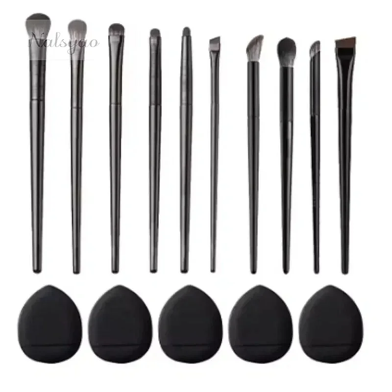 Set Eye Makeup Brushes 10-Piece Smudge Undercover Eyeliner Blade Eye Detail Small Soft Bristle Eyeshadow Brush