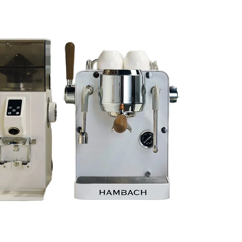 

Hambach Small Portable Stainless Steel Espresso Coffee Machine Semi-Automatic 15 Bars Eco-Friendly 20-Cup Home Office Hotel Use
