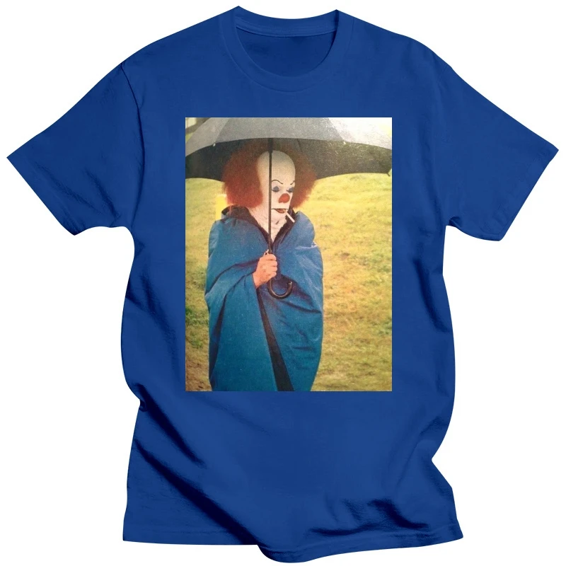 Pennywise It Tim Curry Smoking Funny Parody Movie Fan T Shirt