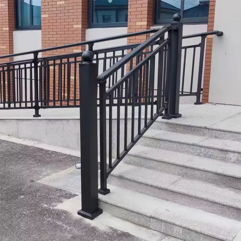 Modern Minimalist Stair and Balcony Railings for Villa and Hotel Use Galvanized Steel with Safety Protection