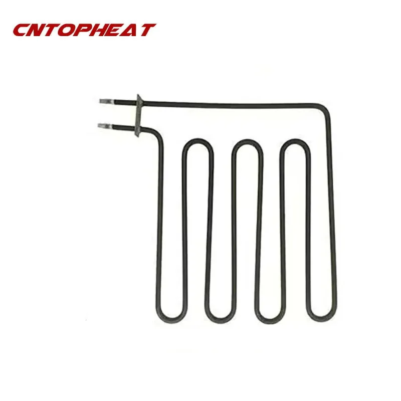 Aquecedor tubular 220V 2KW Elemento de aquecimento de forno de ar quente de aço inoxidável para sauna/fogão/forno