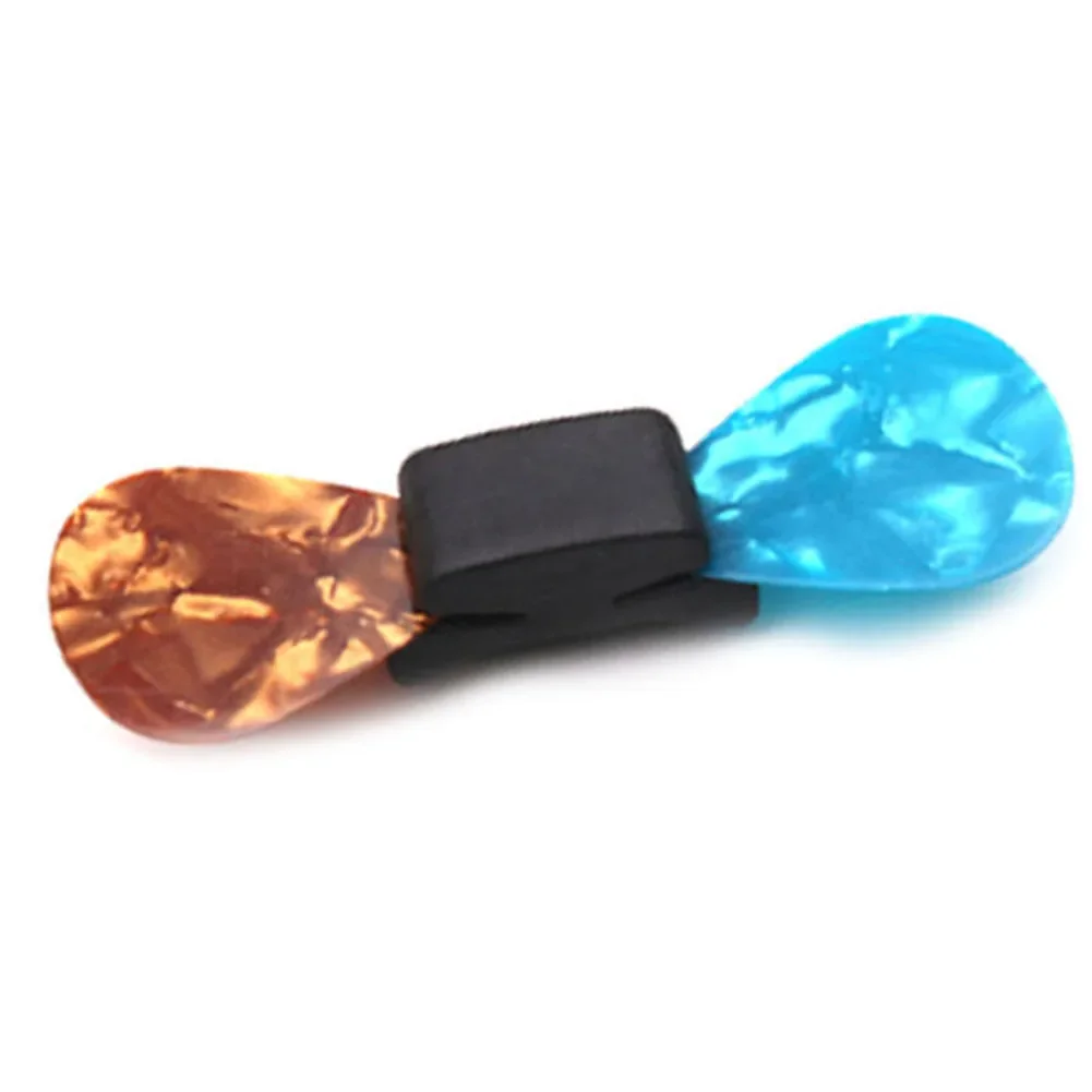 Portable Guitar Pick Holder Rubber Guitar Pick Holder Fix On Guitar Headstock For Guitar Bass Stringed Instruments Accessories