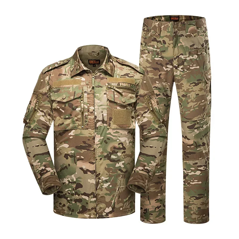 

Long Sleeve Outdoor Training Instructor Clothing CP Camouflage Tactical Shirt Set Stage Performance Children's Clothing