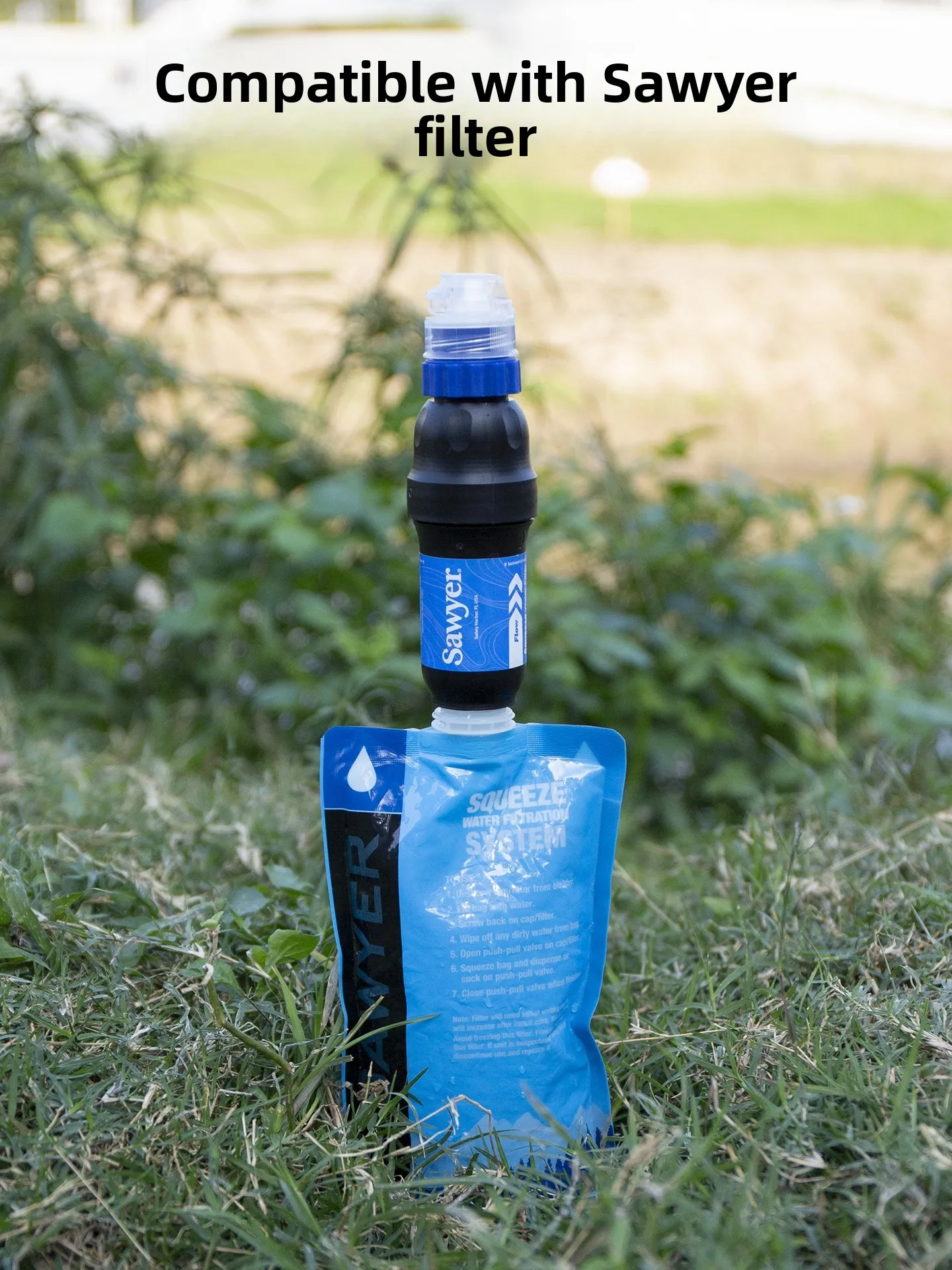 Outdoor Water Bottle Filter Core Activated Carbon Purifier for Camping Hiking Travel Running Non Imported Product