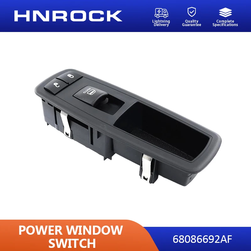 NEW HNROCK 68086692AF is suitable for Dodge, Jeep, and Chrysler power window regulator electric main window lift switch