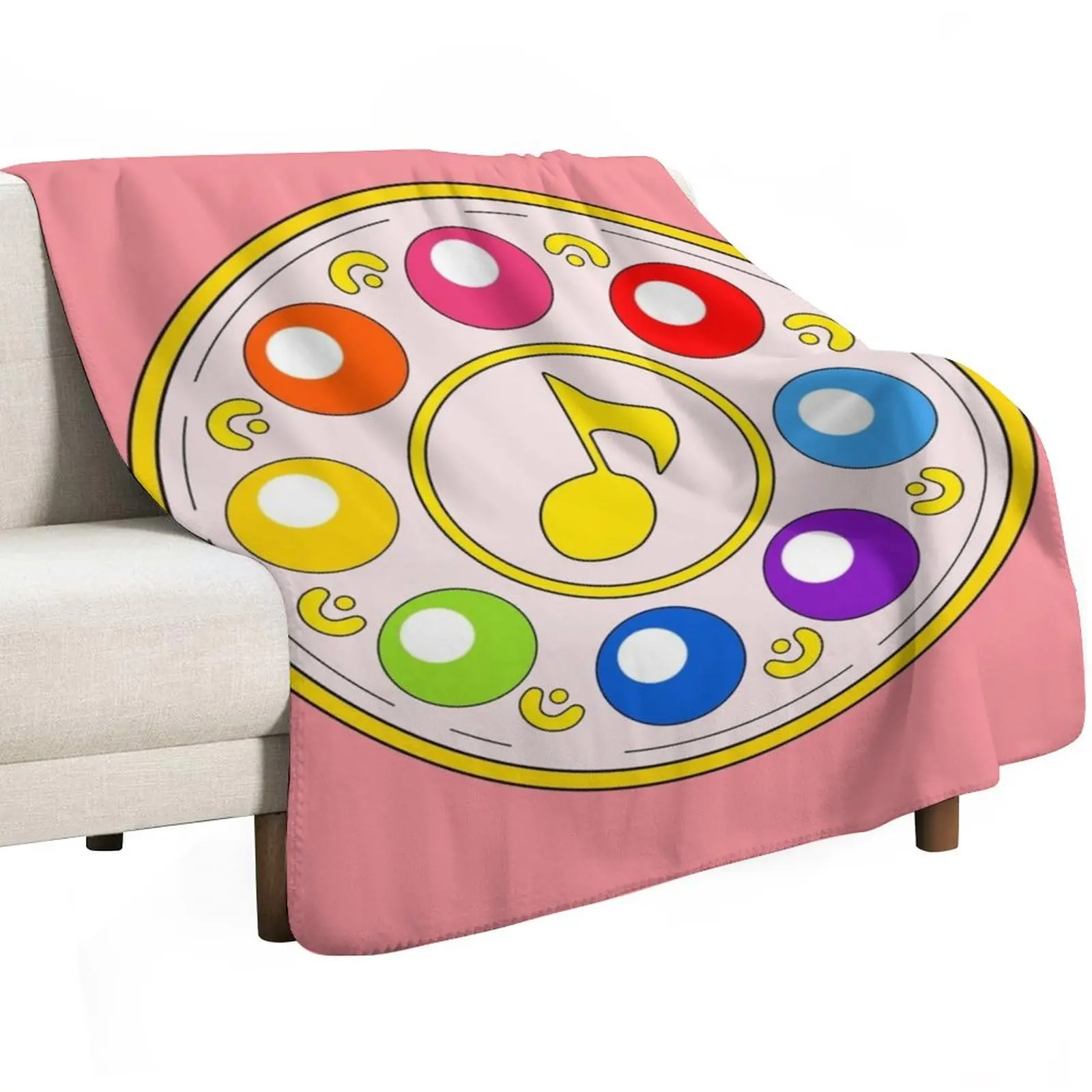 Magical Doremi -Rhythm Tap/Minarai Tap Throw Blanket For Sofa Thin Softest Flannel Retros Stuffeds Polar Blankets