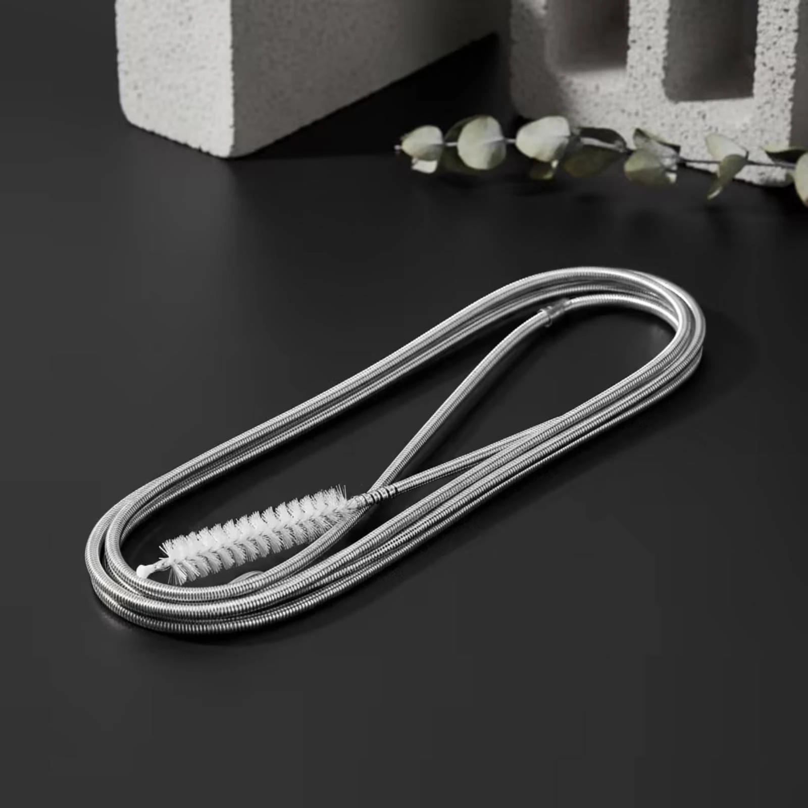 Flexible Wire Brush Slim Pipe Cleaning Brush Long-Reach Narrow for Homeowners, Tubing