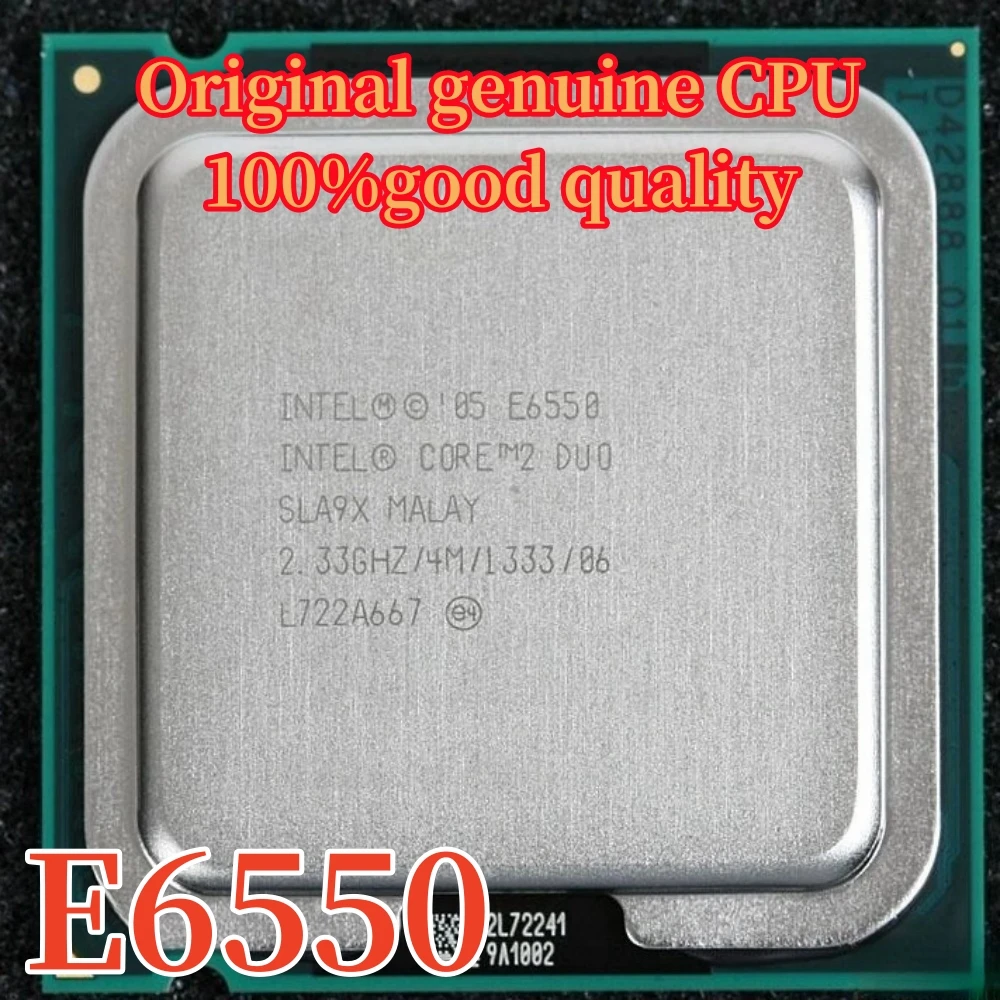 Original Intel Core E6550 Desktop CPU processor 2.33GHz 4MB/1333MHz LGA775 Free shipping (ship out within 1 day)