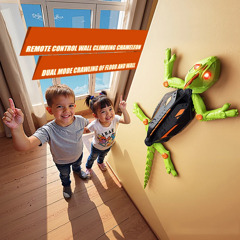 Wall Climbing RC Gecko Toy Electric remote control lizard wall climbing car gecko Animal Car Children's Halloween Toys