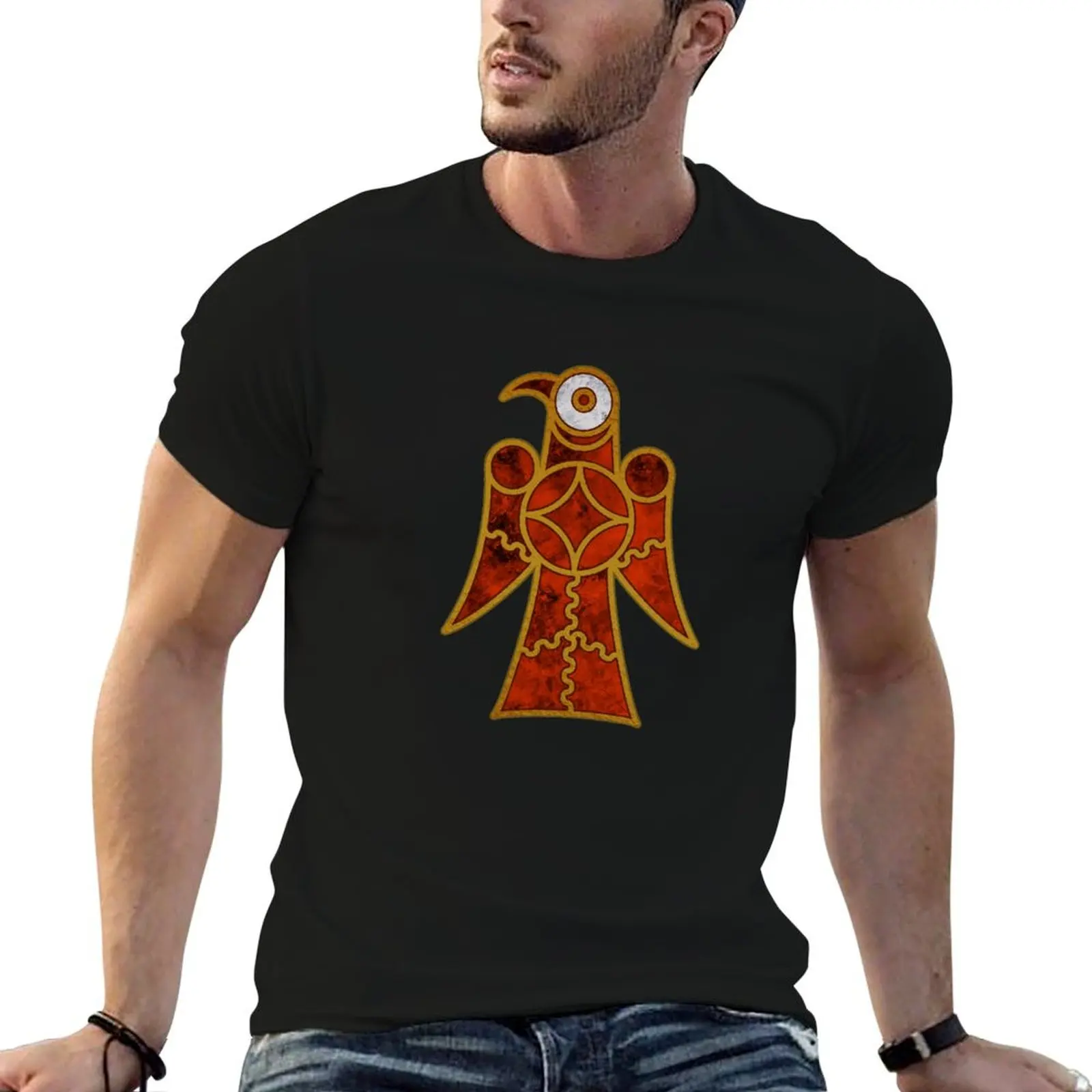 Anglo Saxon Bird T-Shirt Sweat Resistant Workout Tee Shirt