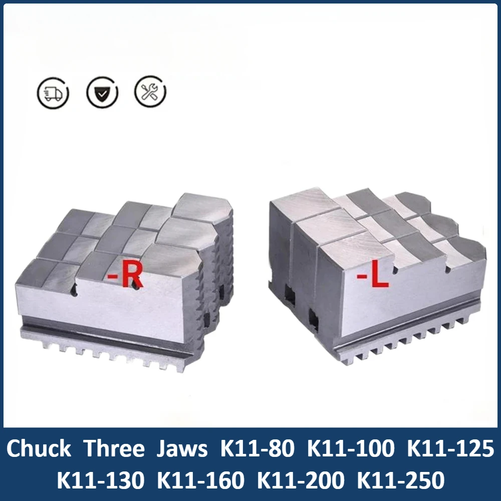 

Chuck Three Jaws K11-80 K11-100K11-125 K11-130 K11-160 K11-200 Universal Three-jaw Chuck Card Foot 3Pcs/Set Mechanical Lathe