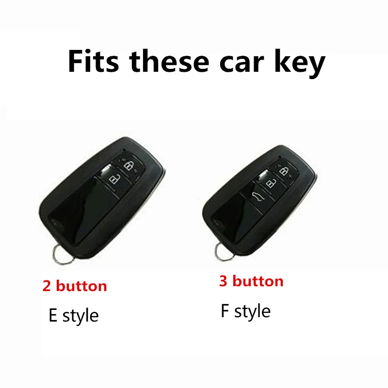 Leather Car Key Case Full Cover Shell Fob For Toyota Prius Camry Corolla CHR C-HR RAV4 Land Cruiser Prado Keychain Accessories