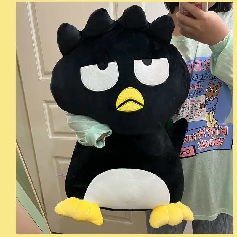 Jouet en peluche dessin animé japonais Sanrio Bad Badtz Maru, Animal en peluche Kawaii, pingouin noir, oreiller, cadeaux de noël