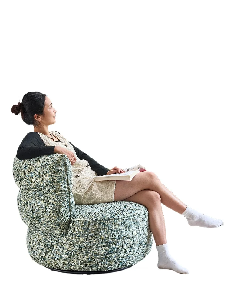 Single sofa chair, living room balcony bedroom single chair can rotate 360 degrees single chair sofa chair