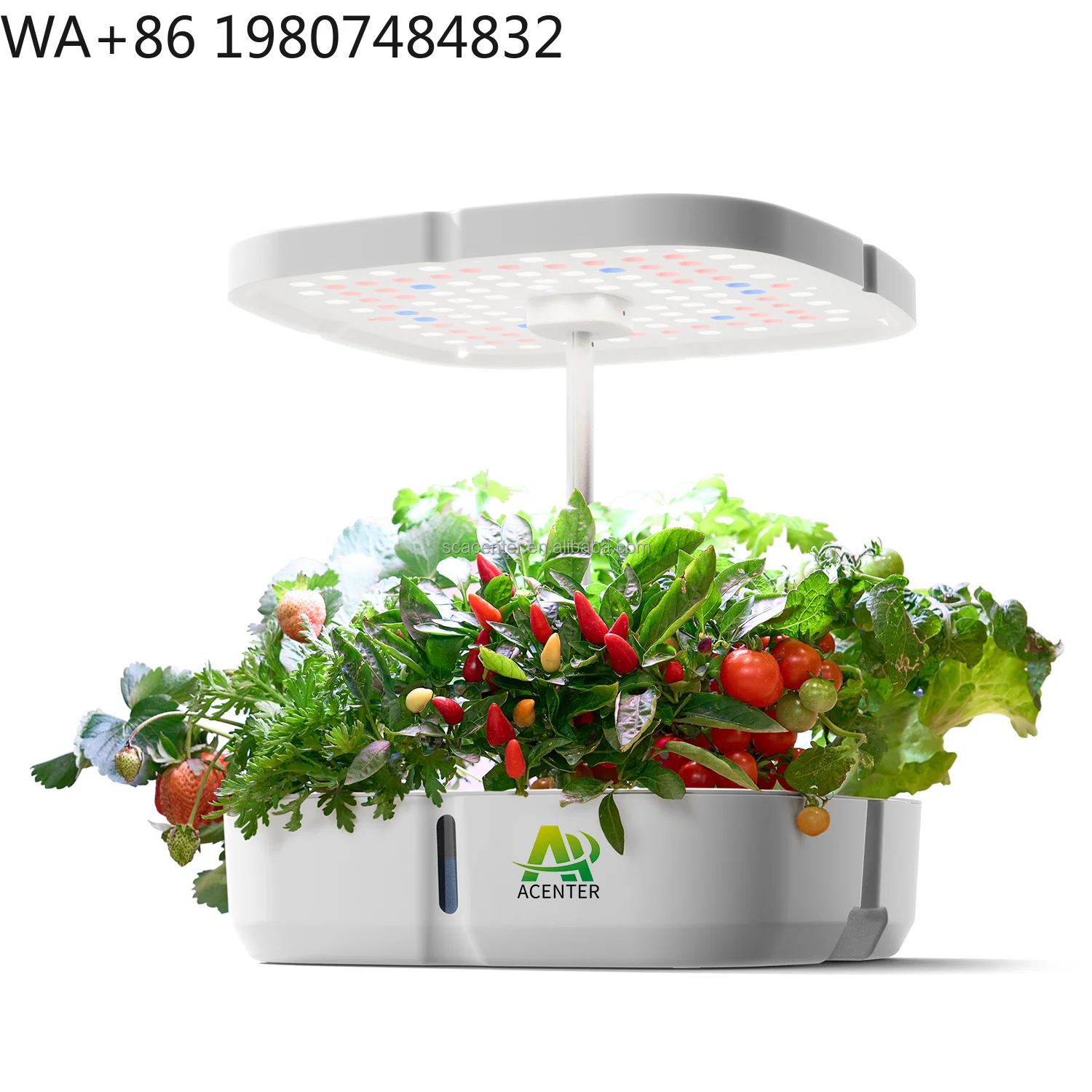 Eco-friendly ABS PVC Custom 6.5L Aeroponic Soilless Cultivation Kit Complete Irrigation Design  Indoor Balcony LED Fill Light