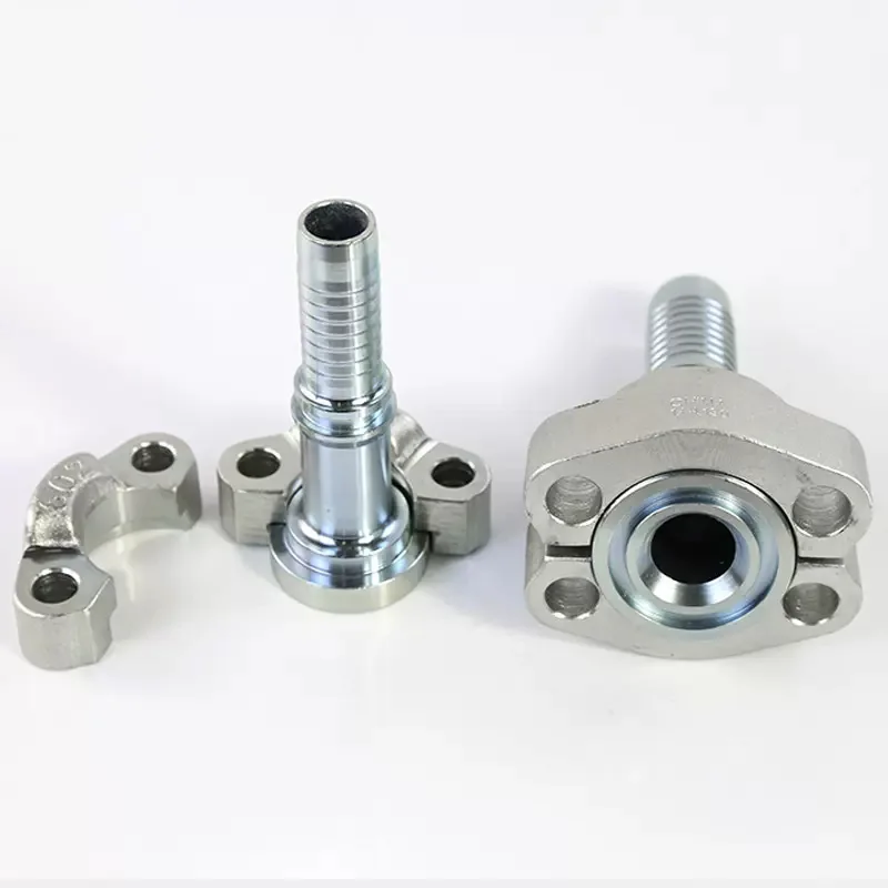 Universal Split Hydraulic Flange Fitting Fixed Flange Clamp Joint Sae F38 F41 F44 F47 F54 High Pressure Pipe Joint Adapter