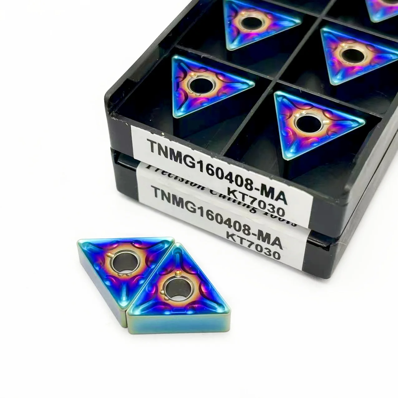 Токарная пластина TNMG160404 KT7030 TNMG160408 KT7030 нано-голубая, 10 шт.