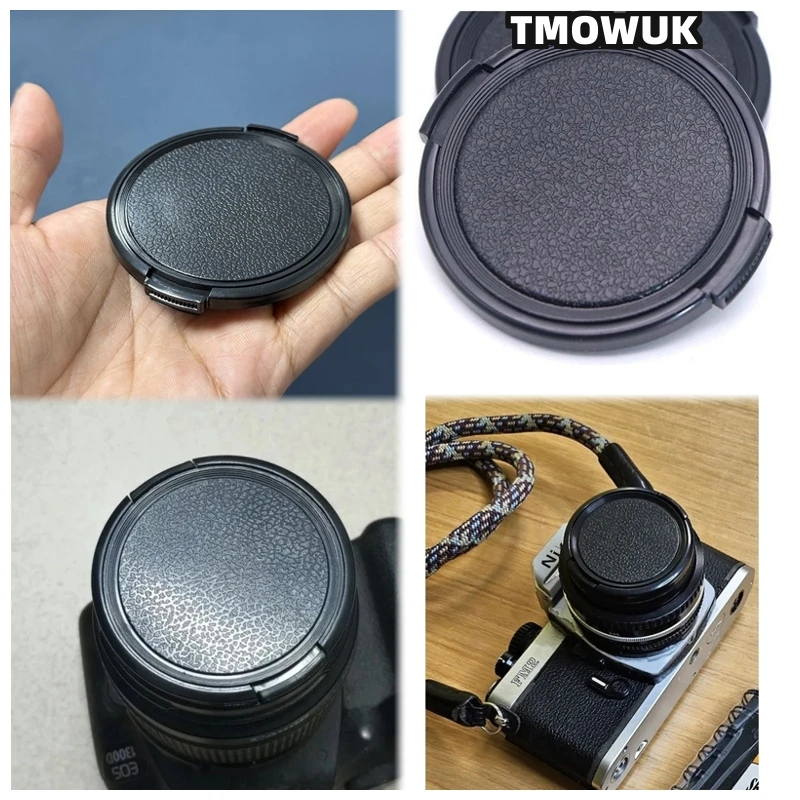 

For FUJIFILM X-T50 X-T200 X-Pro1 X-A20 X-H2 X-M6 X-E2s X-T5 X-T60 X-S20 Camera Lens Cap Protective Cover Center Pinch Snap-on 49