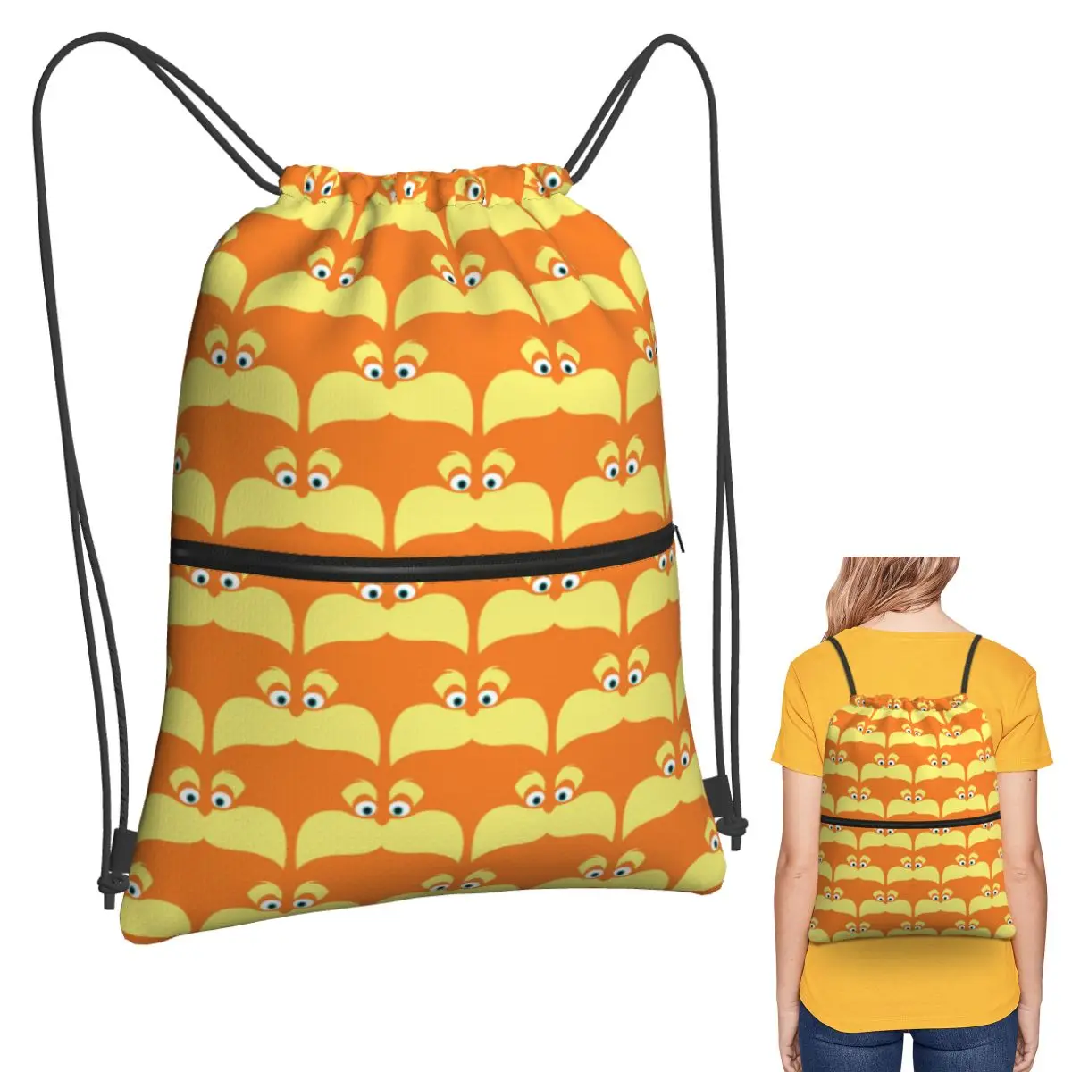 

Lorax I Speak For The Trees Backpacks Casual Drawstring Bags Sundries Bag Book Bags for Man Woman Students