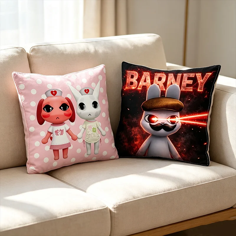 Animal Hospital PillowCase Game Cartoon Cute Throw Cushion Cover Pillowslip ForLiving Room Sofa Home Decor Boy Kid Birthday Gift