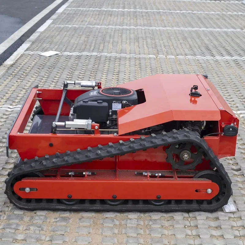 Industrial Tracked Small Lawn Mower with Remote Control for Agricultural Backyard Use Multifunctional Machine Compatible for