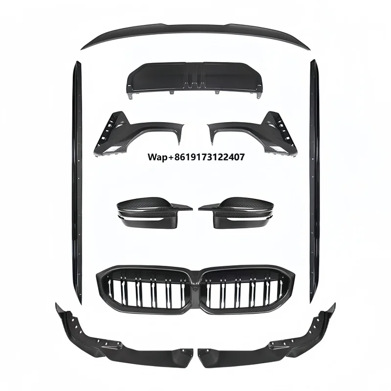 مناسبة لمجموعة الجسم الكاملة المحيطي الخارجي من ألياف الكربون الجافة المحدثة والمعدلة من سلسلة 23 3