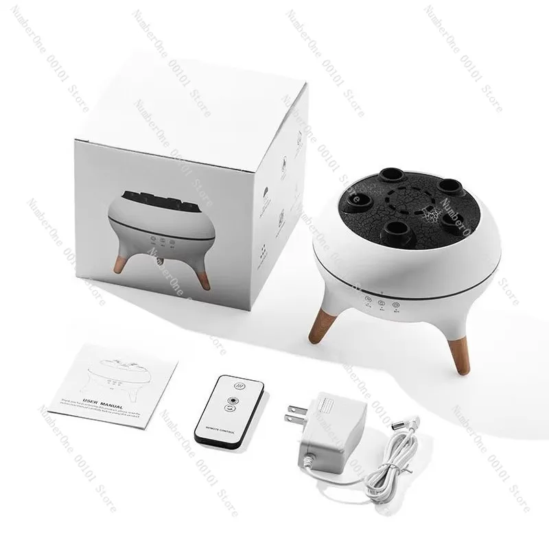 Jellyfish Projection Humidifier Aromatherapy Diffuser,Voice-Controlled Mist Mode with Ambient Light,Desktop Decorative Fragrance