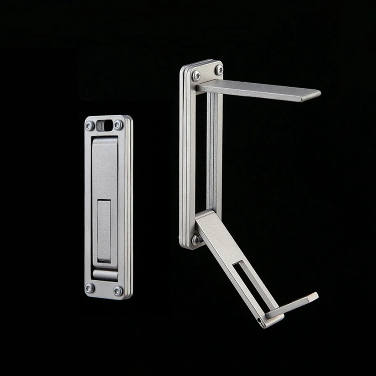 ABYA Titanium Alloy Desk Bag Hanger Multifunctional EDC Tools Desk Edge Backpack Hook Keychain Buckle